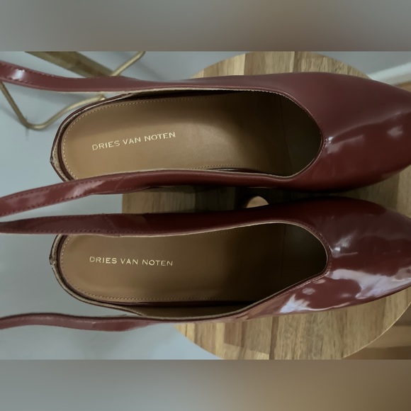 Dries Van Noten Women Red Platform Wedge Heel Sandals Shoe Sz EU 36 1/2 or 6 - Picture 4 of 11